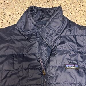 Kids size 14 Patagonia dark blue lightweight jacket